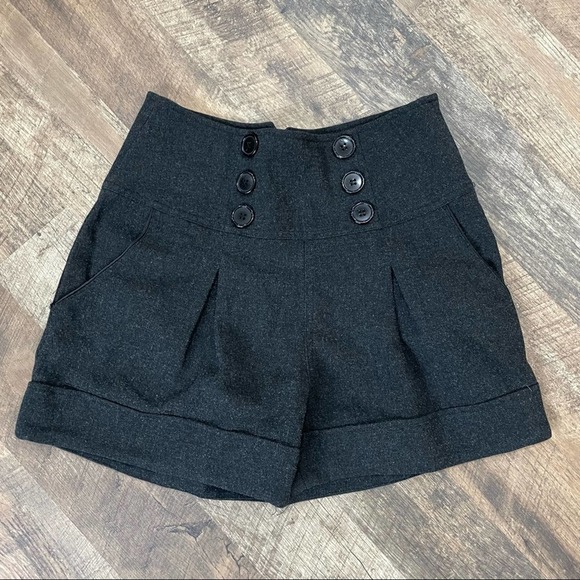 Scamps Better than Ever Pants - Scamps Better Than Ever High Waisted Sailor Style Cuffed Side Zipper Shorts